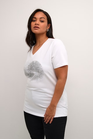 T-shirt 'Veri' KAFFE CURVE en blanc