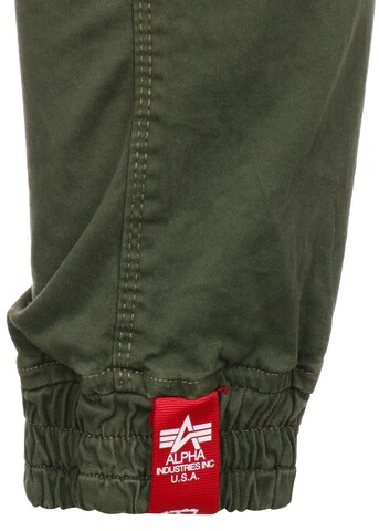 ALPHA INDUSTRIES Slim fit Cargo trousers ' Spy ' in Green