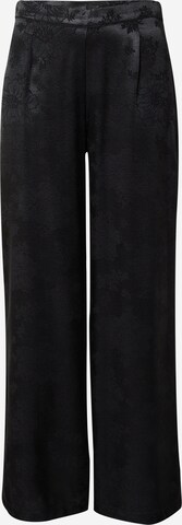 Nasty Gal Wide leg Pleat-Front Pants in Black: front