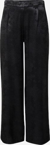 Wide Leg Pantalon à pince Nasty Gal en noir : devant