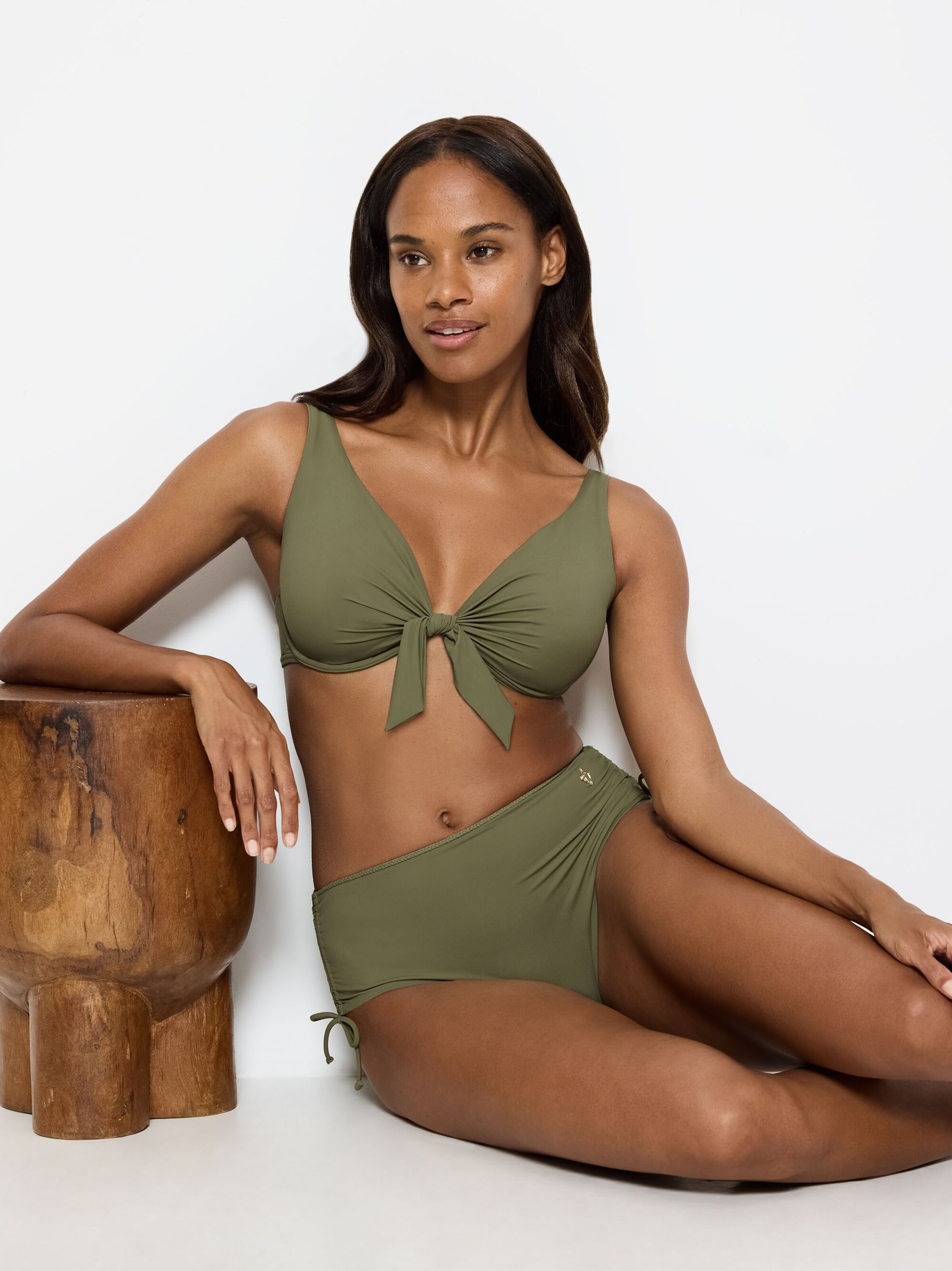TRIUMPH Triangle Bikini Top ' Summer Twist ' in Green