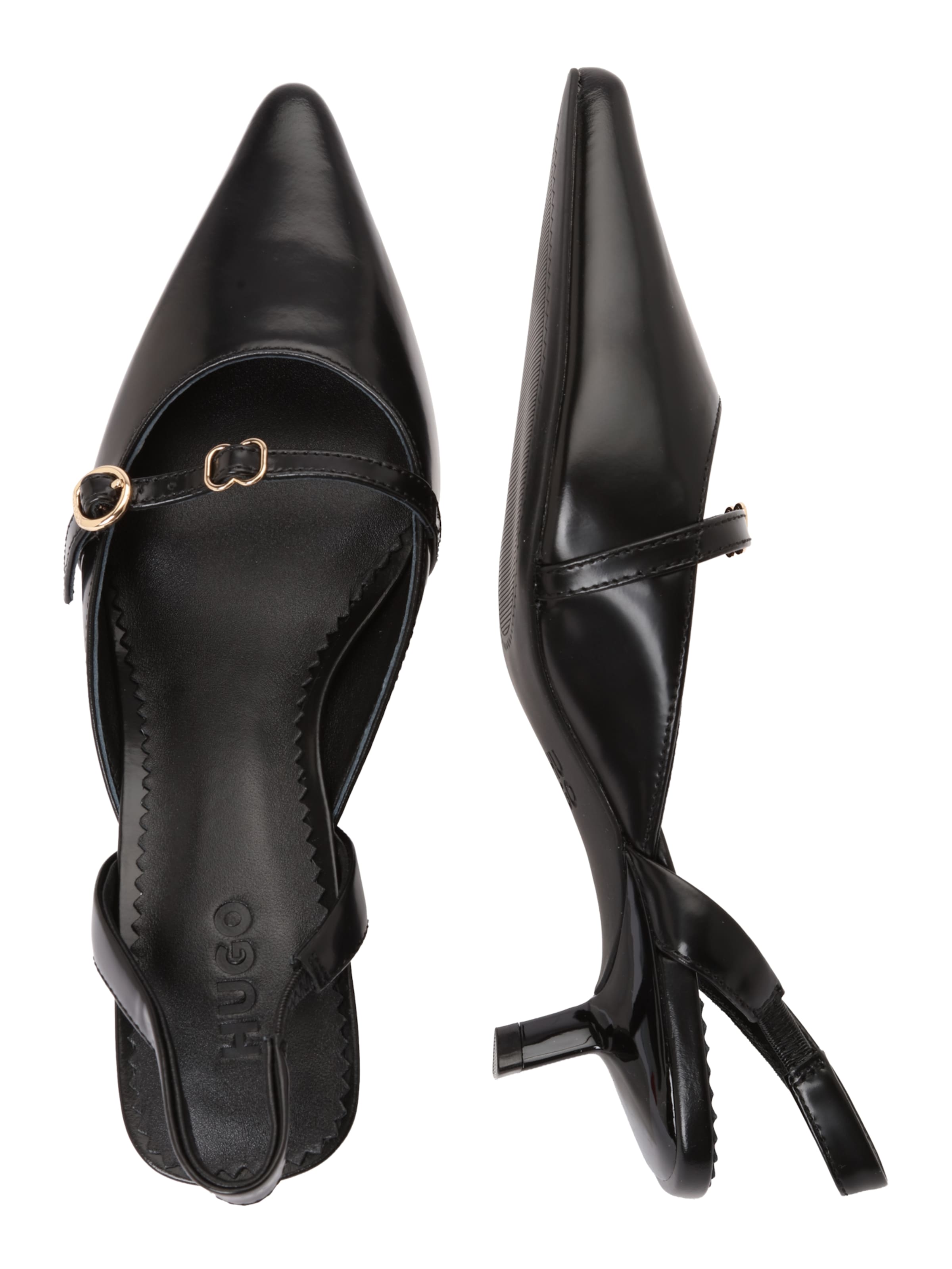 HUGO Лодочки с открытой пяткой 'Seleny' в Черный