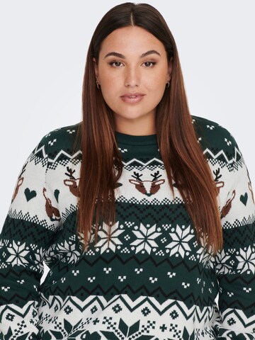 Pull-over 'Xmas' ONLY Carmakoma en vert