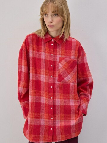 Touché Privé Shirt 'Lumberships Shirt'‌‌‌‌‌‌ in Rot