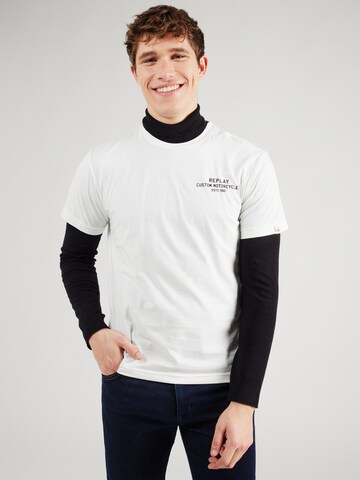 T-Shirt REPLAY en blanc