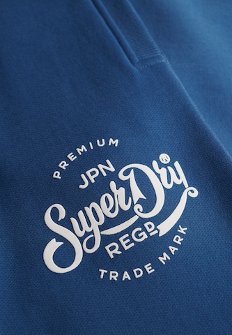 Effilé Pantalon Superdry en bleu