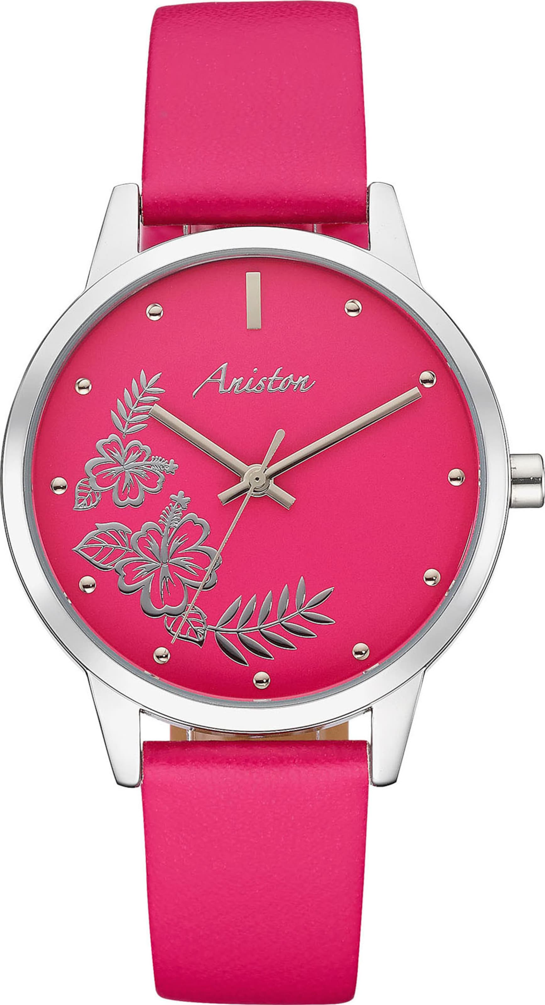 Aniston Analog Watch in Pink: front