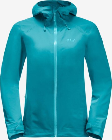 JACK WOLFSKIN Outdoorjacke 'Highest Peak' in Blau: Vorderseite