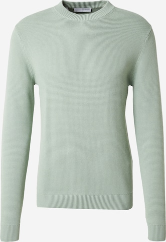 Pull-over 'SLHDANE' SELECTED en vert : devant