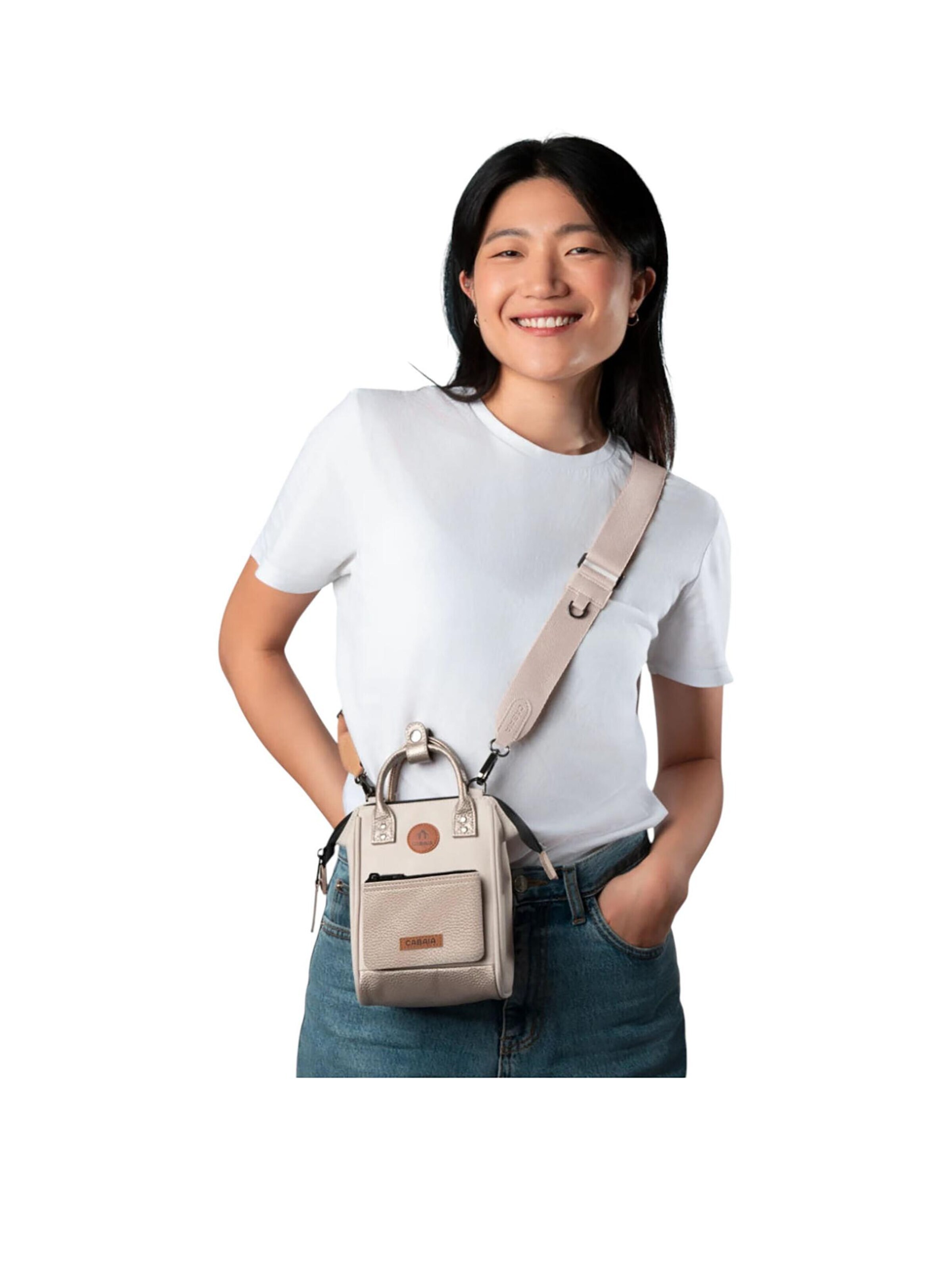 Cabaia Crossbody Bag 'Algiers' in Beige