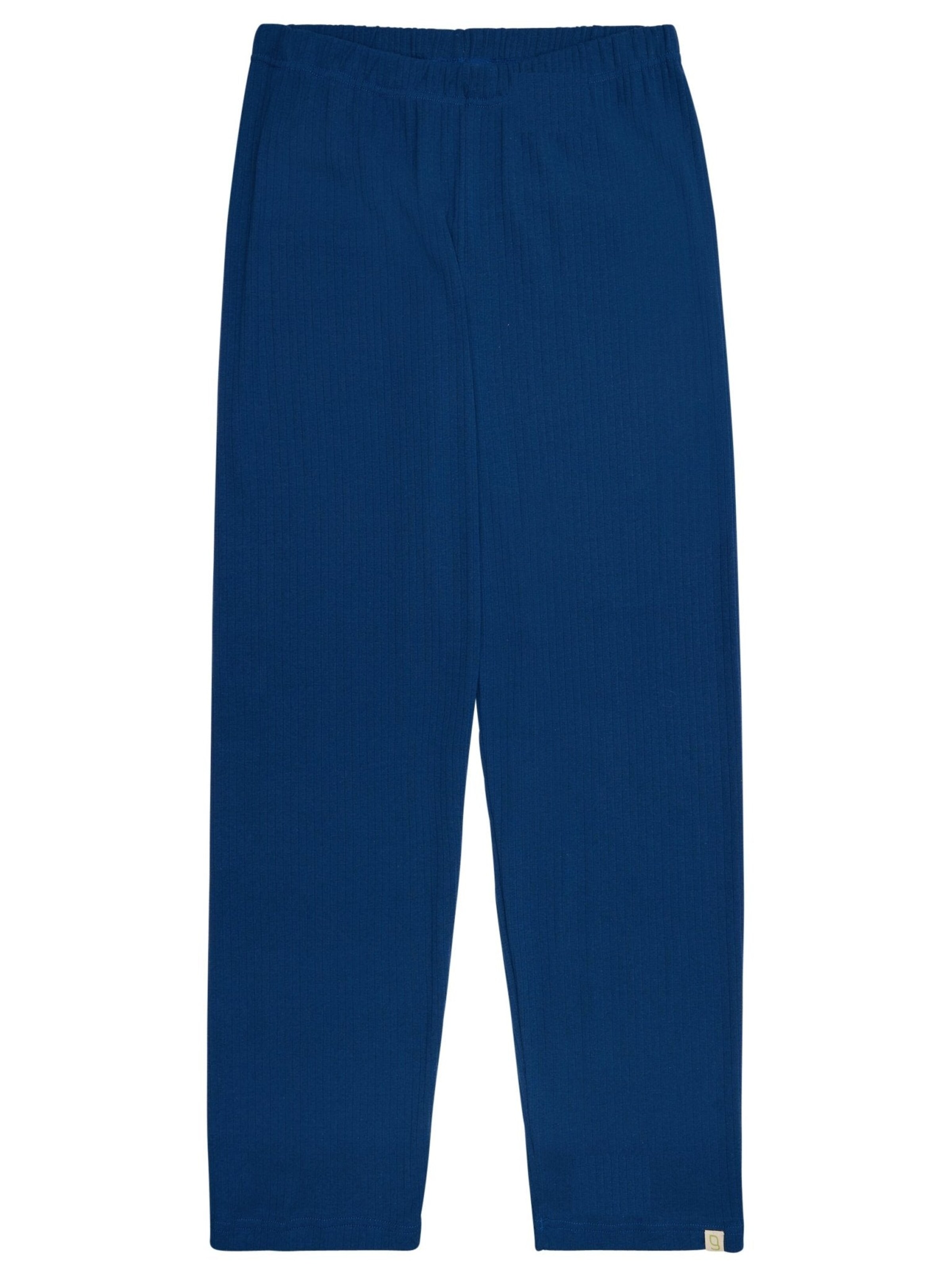 greenjama Pajama Pants in Blue: front