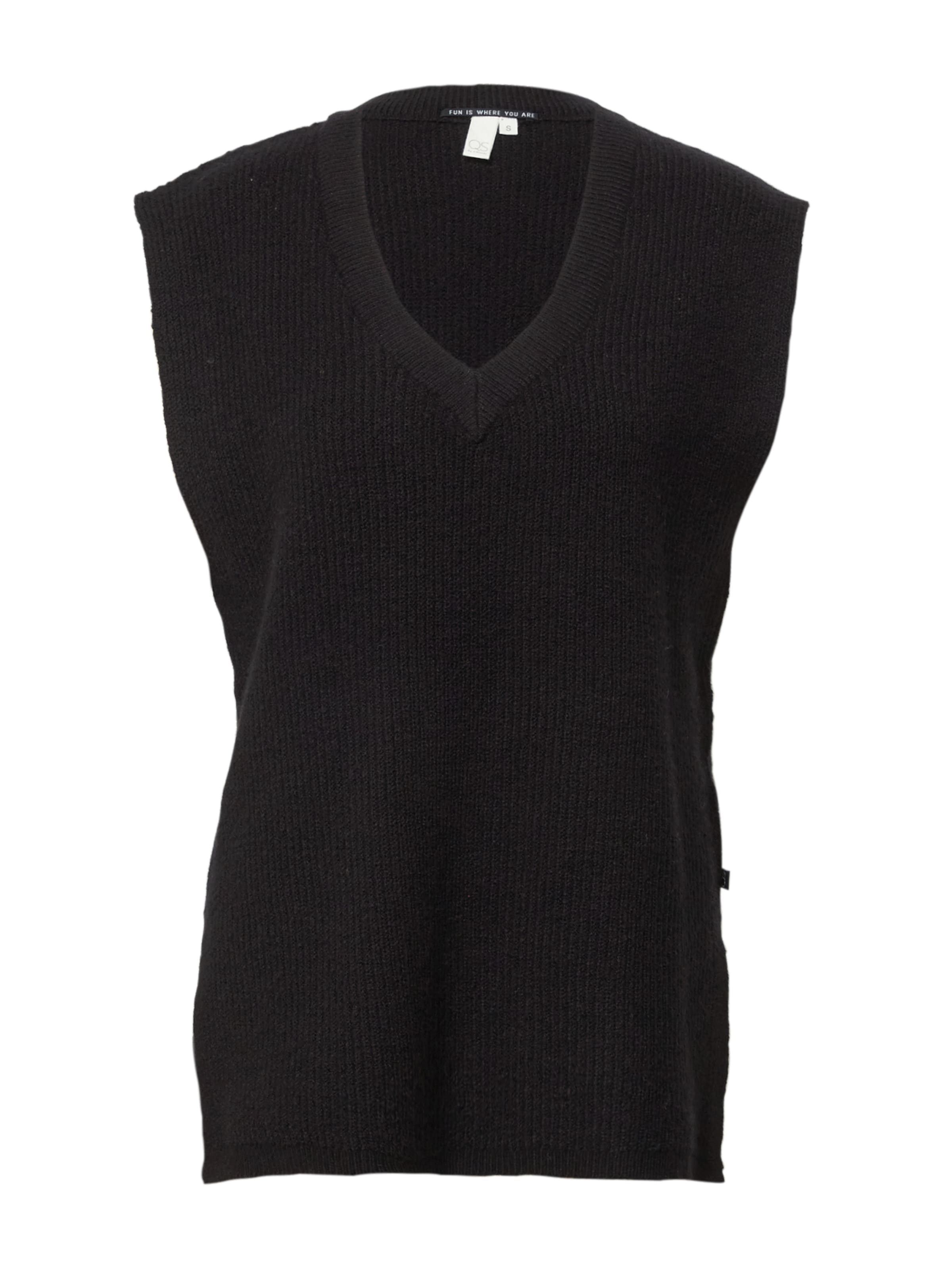 QS Sweater in Black: front
