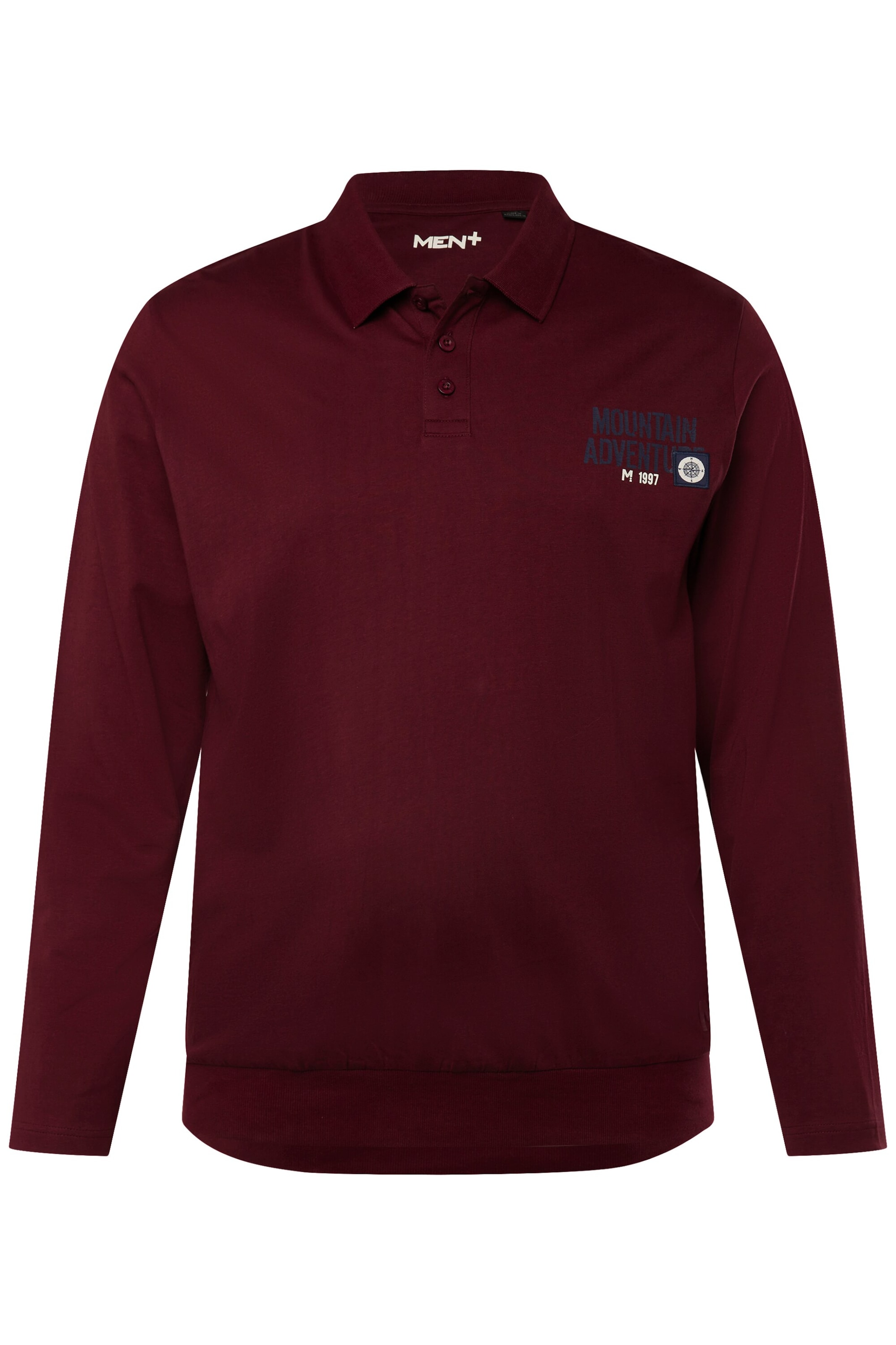 Men Plus Shirt in Rot: Vorderseite