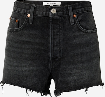 RE/DONE Slimfit Jeans in Zwart: voorkant