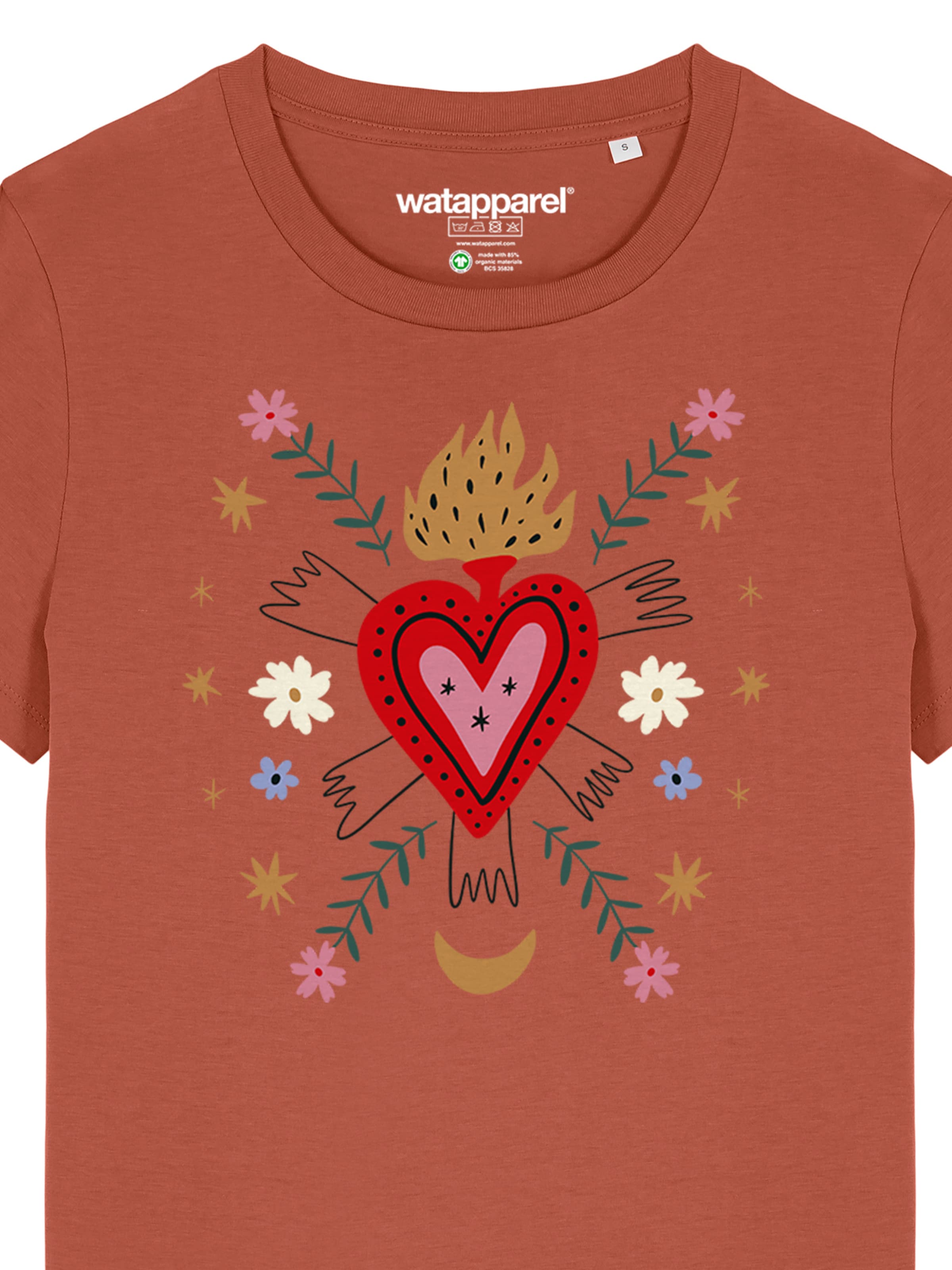 Watapparel Shirt 'Love And Flex' in Bruin
