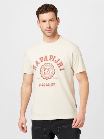 T-Shirt 'QUITO' NAPAPIJRI en blanc : devant