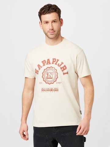 NAPAPIJRI T-Shirt 'QUITO' in Weiß: Vorderseite