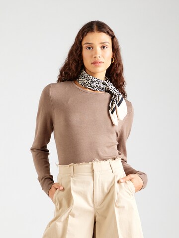 ONLY Sweater 'ONLVENICE LIFE' in Brown: front