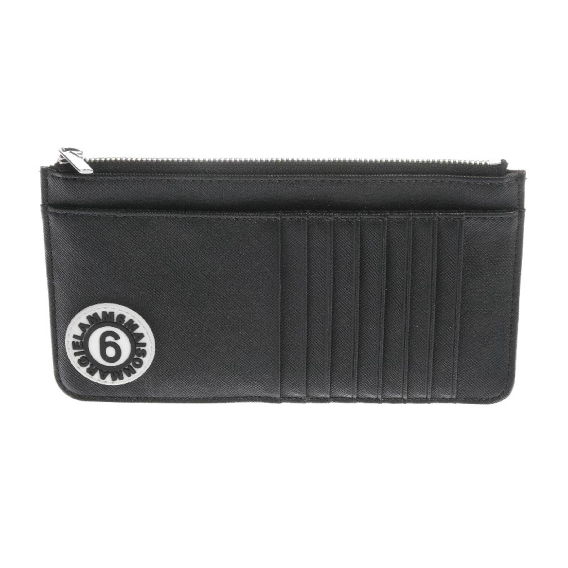 MM6 Small Leather Goods in One size in Black: front