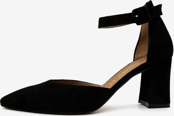 MELLUSO Classic Flats in Black: front