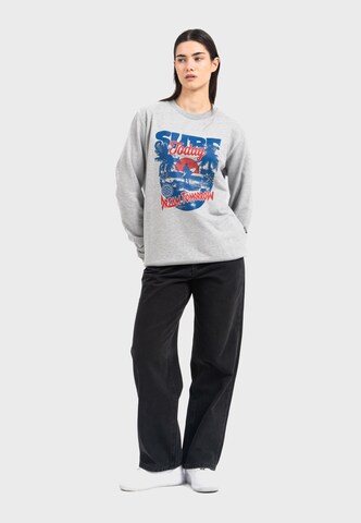 Oldskull Sweatshirt 'Wrldvibe Surf Dreams' in Grey