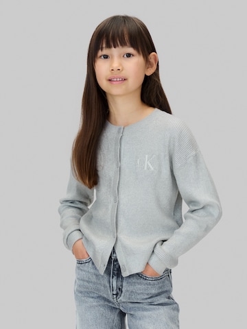 Calvin Klein JeansKardigan - siva boja: prednji dio