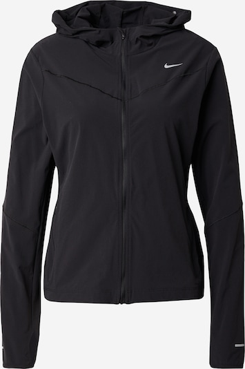 NIKE Sports jacket in Silver grey / Black / White, Item view