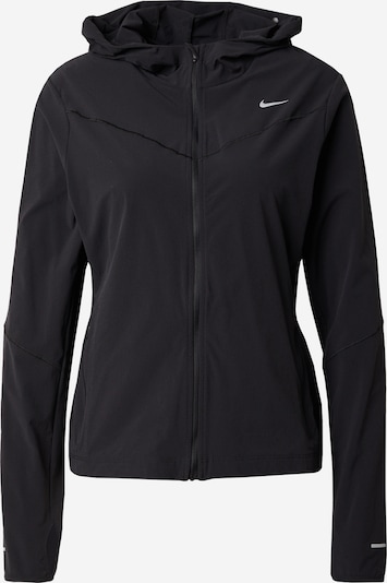 NIKE Veste de sport en gris argenté / noir / blanc, Vue avec produit