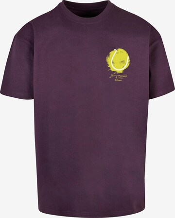 Merchcode Shirt 'Its Tennis Time' in Purple: front