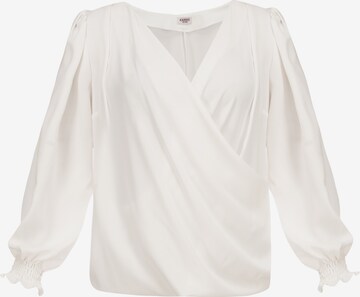 Karko Blouse 'Magma' in Wit: voorkant