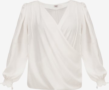 Camicia da donna 'Magma' di Karko in bianco: frontale
