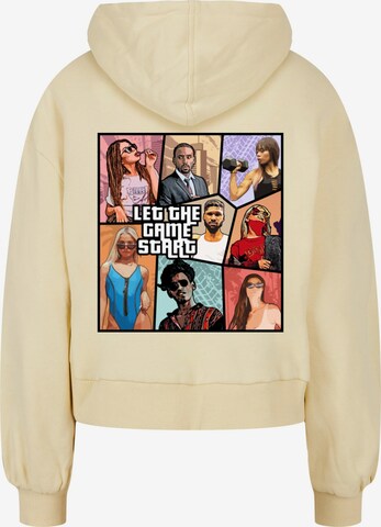 Merchcode Sweatshirt ' Ladies Grand Collage' in Geel