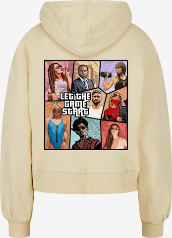 Merchcode Sweatshirt ' Ladies Grand Collage' in Yellow