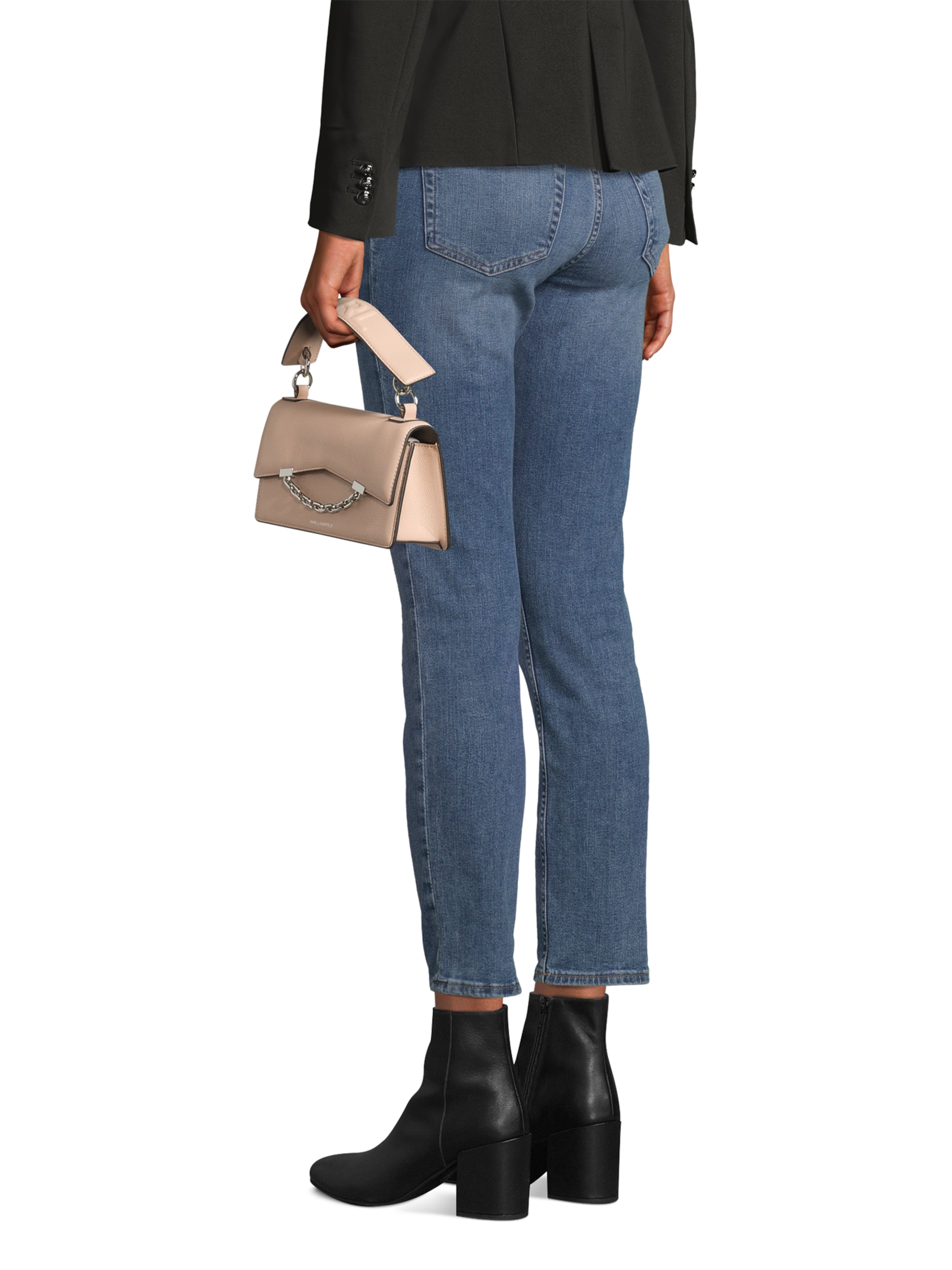 Karl Lagerfeld Τσάντα χειρός 'SEVEN GRAINY' σε ροζ: μπροστά