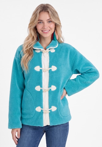 Veste mi-saison IZIA en bleu : devant