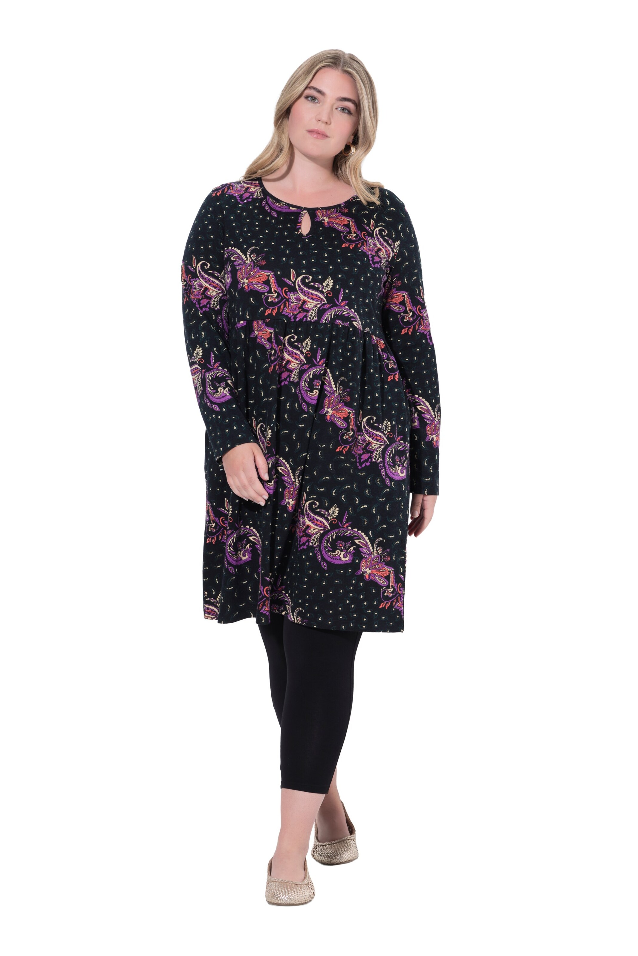 Ulla Popken Jurk in Lila: voorkant