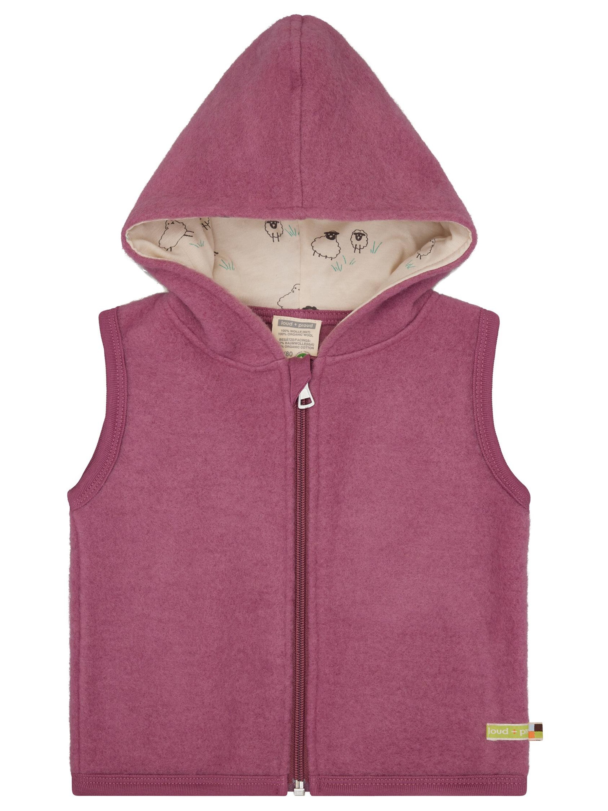 loud + proud Fleecejacke‌‌‌‌‌‌‌‌‌ in Lila: Vorderseite