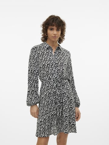 VERO MODA Blousejurk 'SOFIE' in Zwart: voorkant