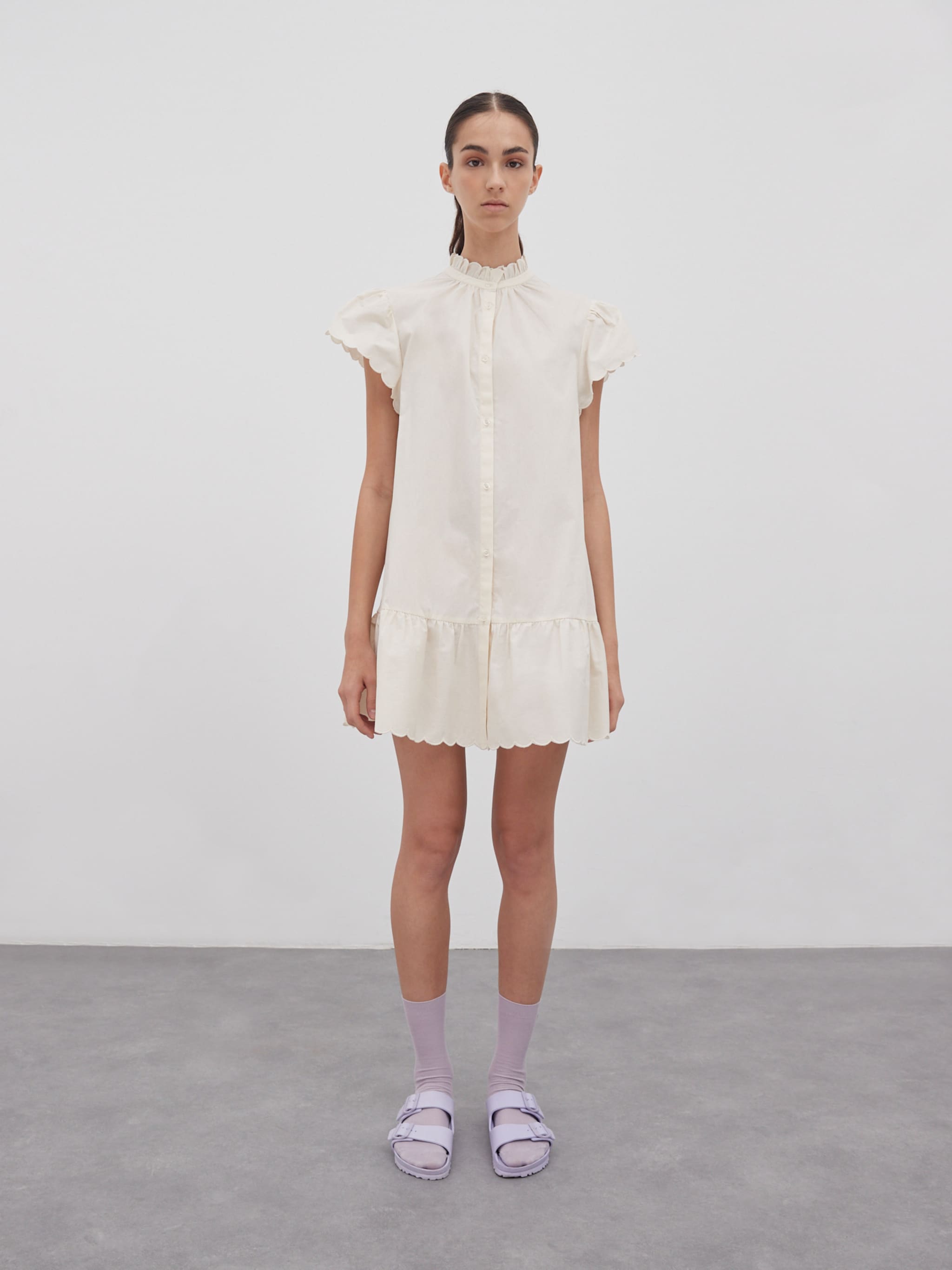 EDITED Producten Blousejurk 'Agnes' Crème