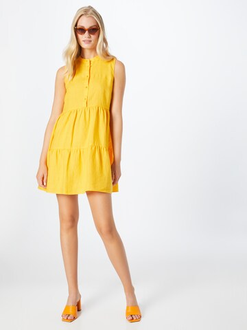 Sisley Košilové šaty – žlutá
