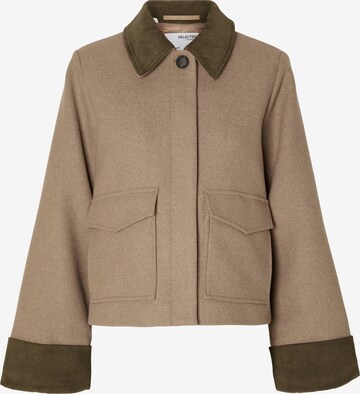 Veste mi-saison 'ASHLEY' SELECTED FEMME en beige : devant