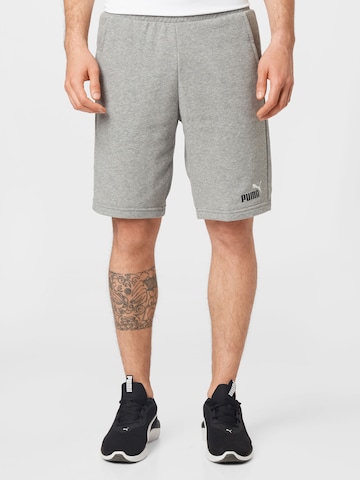 PUMA Regular Workout Pants in Grey: front