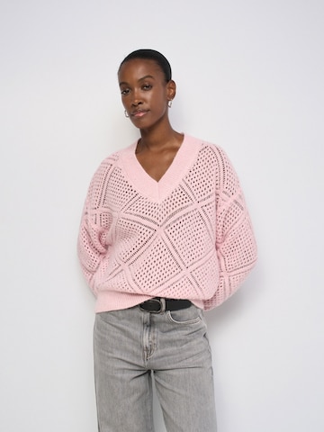 Salsa Jeans Trui in Roze: voorkant