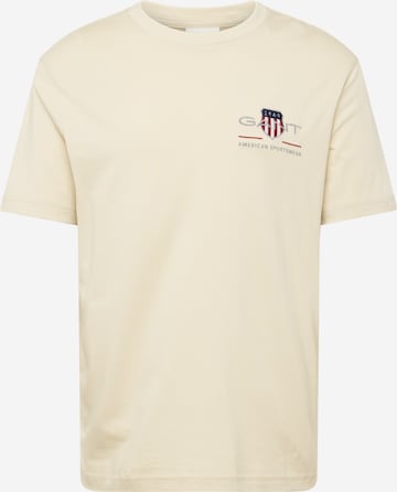 GANT T-Shirt in Beige: predná strana