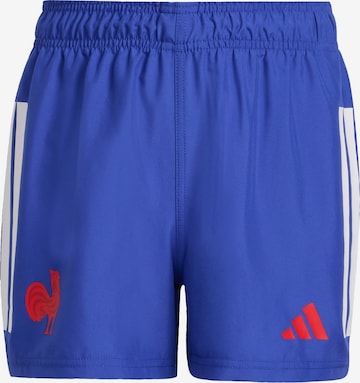 ADIDAS PERFORMANCE - regular Pantalón deportivo 'FFR Rugby' en azul: frente