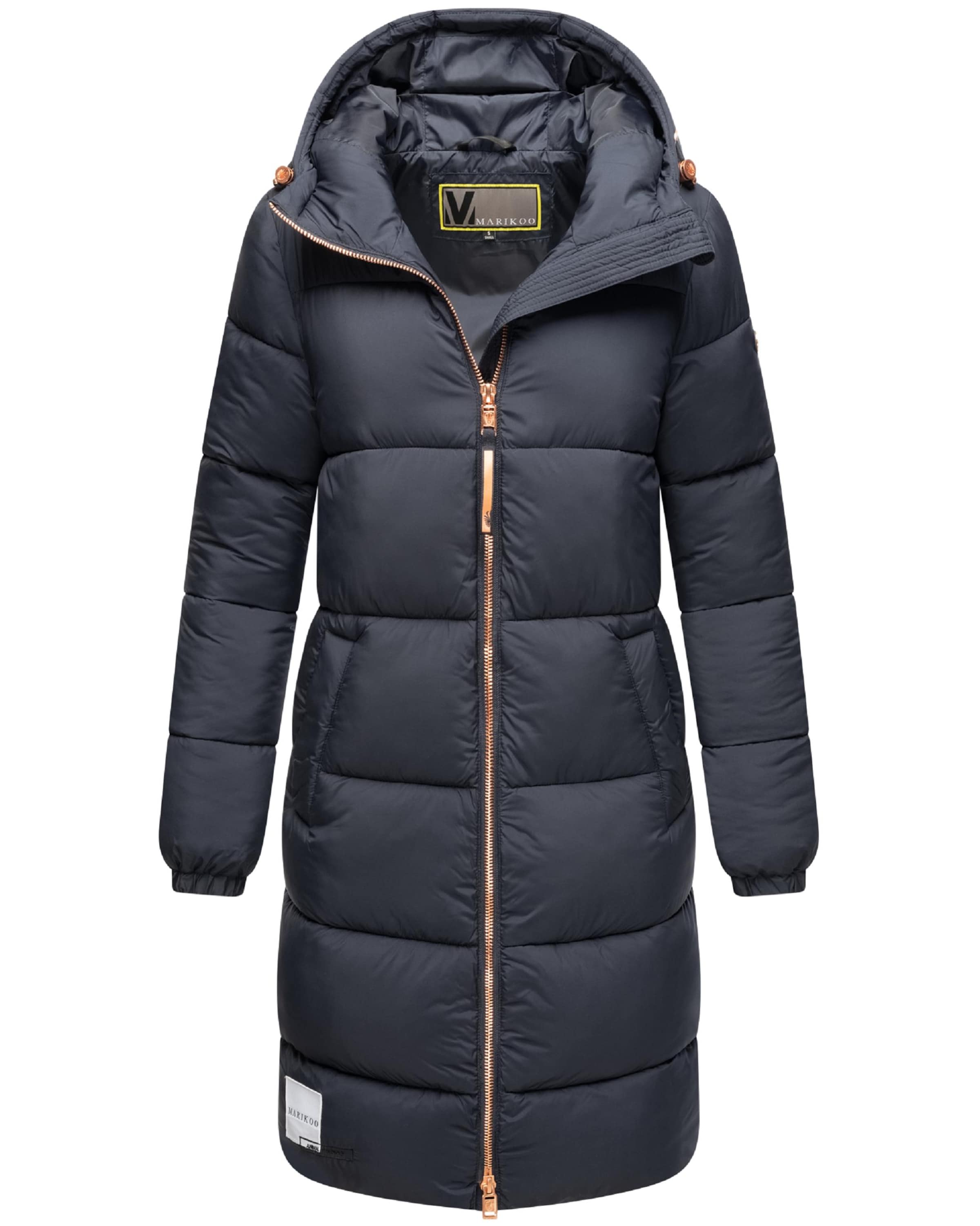 MARIKOO Winter coat in Blue: front