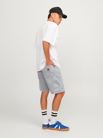 JACK & JONES Loosefit Jeans 'Tony Carpenter' in Grijs