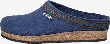 Stegmann Clogs 'Filz' in Blau: Vorderseite