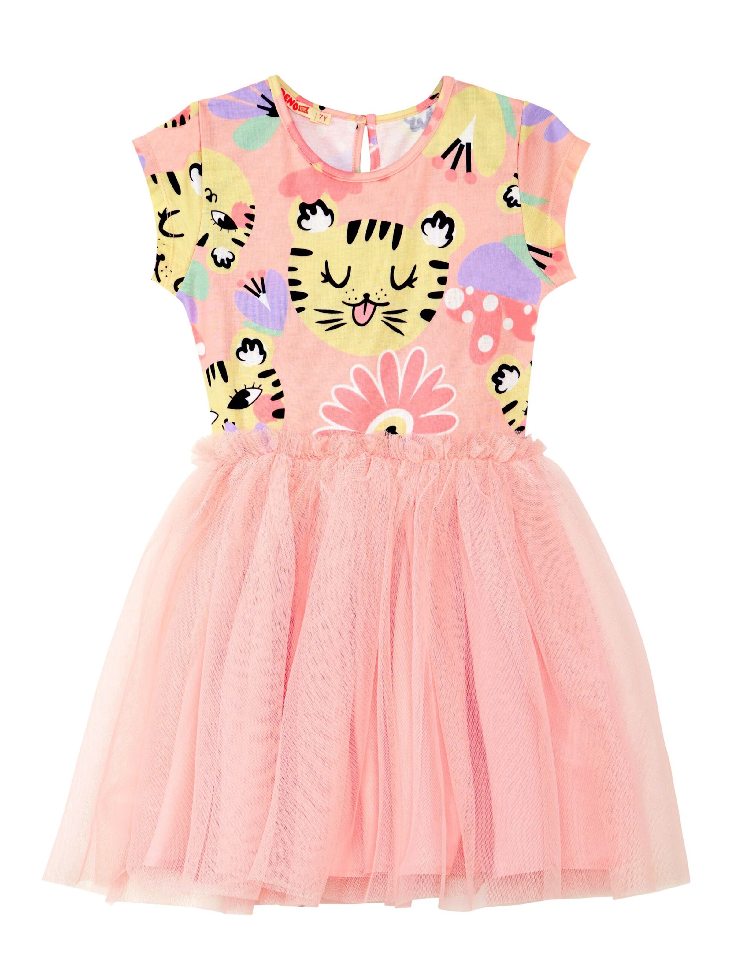 Robe 'Leo Tutu' Denokids en rose : devant