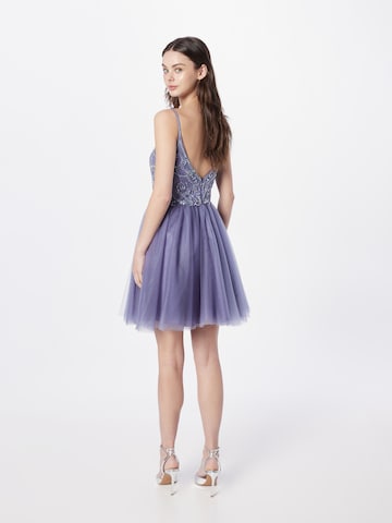 Robe de cocktail Laona en violet